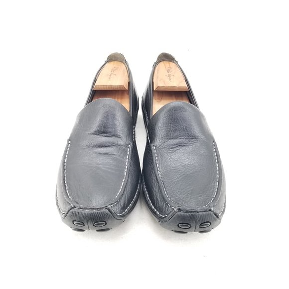 Cole Haan Air Men’s Black Leather Driving Slip On Shoes Loafer Size 9M - Picture 2 of 8
